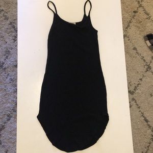 Black spaghetti strap dress